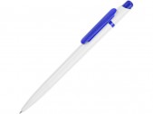 Ручка пластиковая шариковая «Этюд», белый/синий