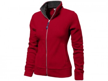 Куртка флисовая 'Nashville' женская, красный/пепельно-серый, размер M