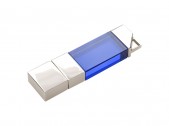 USB 2.0- флешка на 16 Гб кристалл мини, синий, размер 16Gb