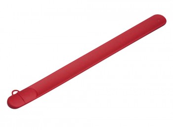 USB 2.0- флешка на 16 Гб в виде браслета, красный, размер 16Gb