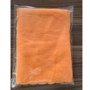 Плед PLAIN, 100х140 см,  флис 150 гр/м2, 100% полиэстер, оранжевый