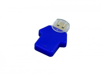 USB 2.0- флешка на 16 Гб в виде футболки, синий, размер 16Gb