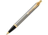 Ручка шариковая Parker «IM Core Brushed Metal GT», серебристый/золотистый