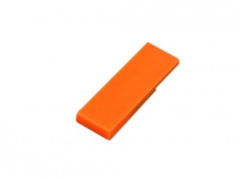 USB 2.0- флешка промо на 64 Гб в виде скрепки, оранжевый, размер 64Gb