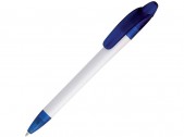 Ручка пластиковая шариковая «Эвита», синий/белый