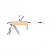 Карманный нож мультитул TITAN, бамбук/нержавеющая сталь, бежевый