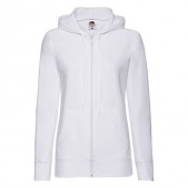 Толстовка женская без начеса LADIES LIGHTWEIGHT HOODED SWEAT 240, белый, размер S