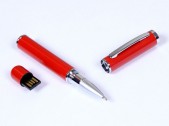 USB 2.0- флешка на 16 Гб в виде ручки с мини чипом, красный, размер 16Gb